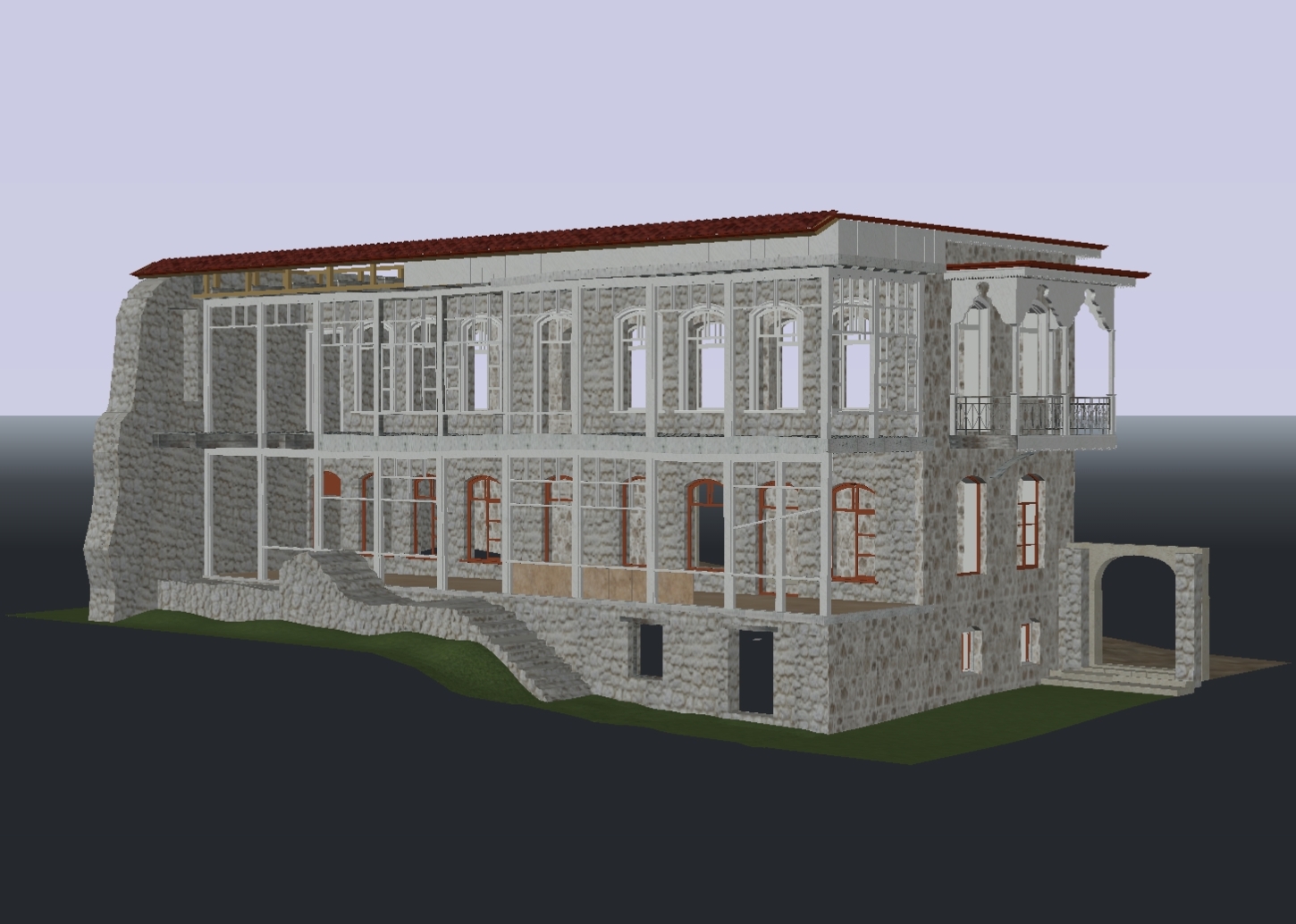 3D modeling of 100 historic buildings in Shusha